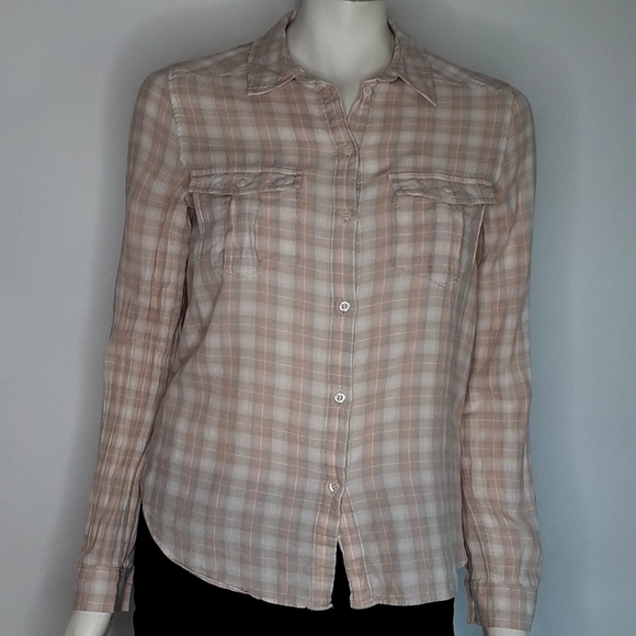 Paige Button Down Top Sz small - Picture 2 of 4